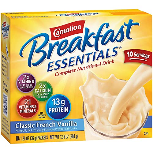 Carnation Breakfast Essentials, Classic French Vanilla, 10 ct, 1.26 oz von Carnation Breakfast Essentials