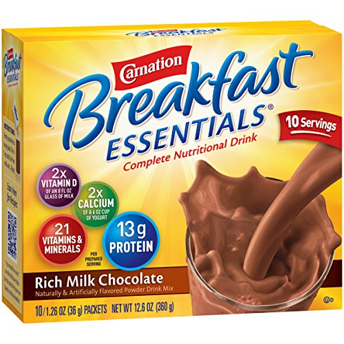 Carnation Instant Breakfast Powder, Rich Milk Chocolate, 10 pk by Carnation Breakfast Essentials von Carnation Breakfast Essentials