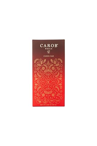 Carob Bar | Glutenfrei, Zuckerfrei und Vegan | (1 x 80g) von Carob World CW