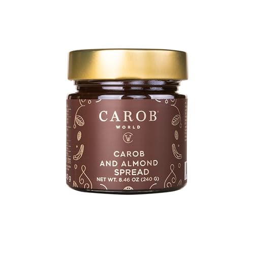 Carob and Almond Spread | Glutenfrei und Ohne Zuckerzusatz | 1 x 240g von Carob World CW