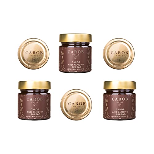 Carob and Almond Spread | Glutenfrei und Ohne Zuckerzusatz | 6 x 240g von Carob World CW