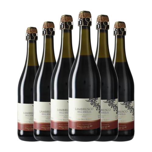 Casa Bell'Albero Rosso Lambrusco Emilia Romagna 75 cl (Schachtel mit 6 Flaschen von 75 cl) von Distribuidor