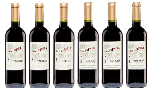 6x 0,75l - 2022er - Casa Carmela - Tinto - semi-dulce - Yecla D.O.P. - Spanien - Rotwein lieblich von Casa Carmela