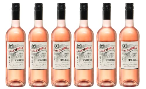 6x 0,75l - 2023er - Casa Carmela - Rosado - semi-dulce - Yecla D.O.P. - Spanien - Rosé-Wein lieblich von Casa Carmela