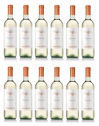 12x 0,75l - 2023er - Casa Defrà - 4 Generazioni - Chardonnay - Veneto I.G.P. - Italien - Weißwein trocken von Casa Defrà