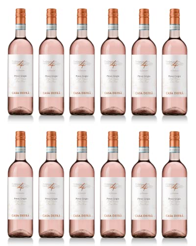 12x 0,75l - 2023er - Casa Defrà - 4 Generazioni - Pinot Grigio Rosé - Veneto D.O.P. - Italien - RoséWein trocken von Casa Defrà