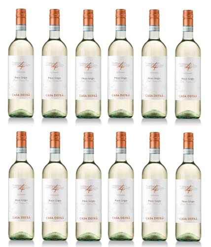 12x 0,75l - 2023er - Casa Defrà - 4 Generazioni - Pinot Grigio - Veneto D.O.P. - Italien - Weißwein trocken von Casa Defrà