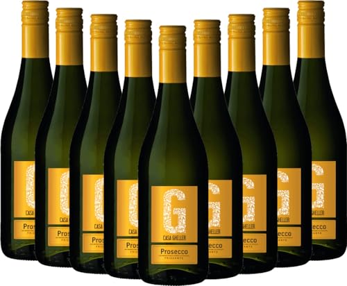 Prosecco Frizzante Treviso DOC Casa Gheller Perlwein 9 x 0,75l VINELLO - 9 x Weinpaket inkl. kostenlosem VINELLO.weinausgießer von Casa Gheller