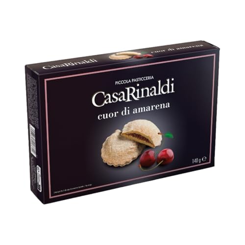 Cuor di amarena -Mürbeteigkekse mit Kirschfüllung- Casa Rinaldi 140g von Casa Rinaldi