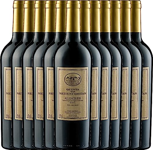 Quinta das Setencostas Tinto von Casa Santos Lima - Rotwein 12 x 0,75l VINELLO - 12er - Weinpaket inkl. kostenlosem VINELLO.weinausgießer von Casa Santos Lima