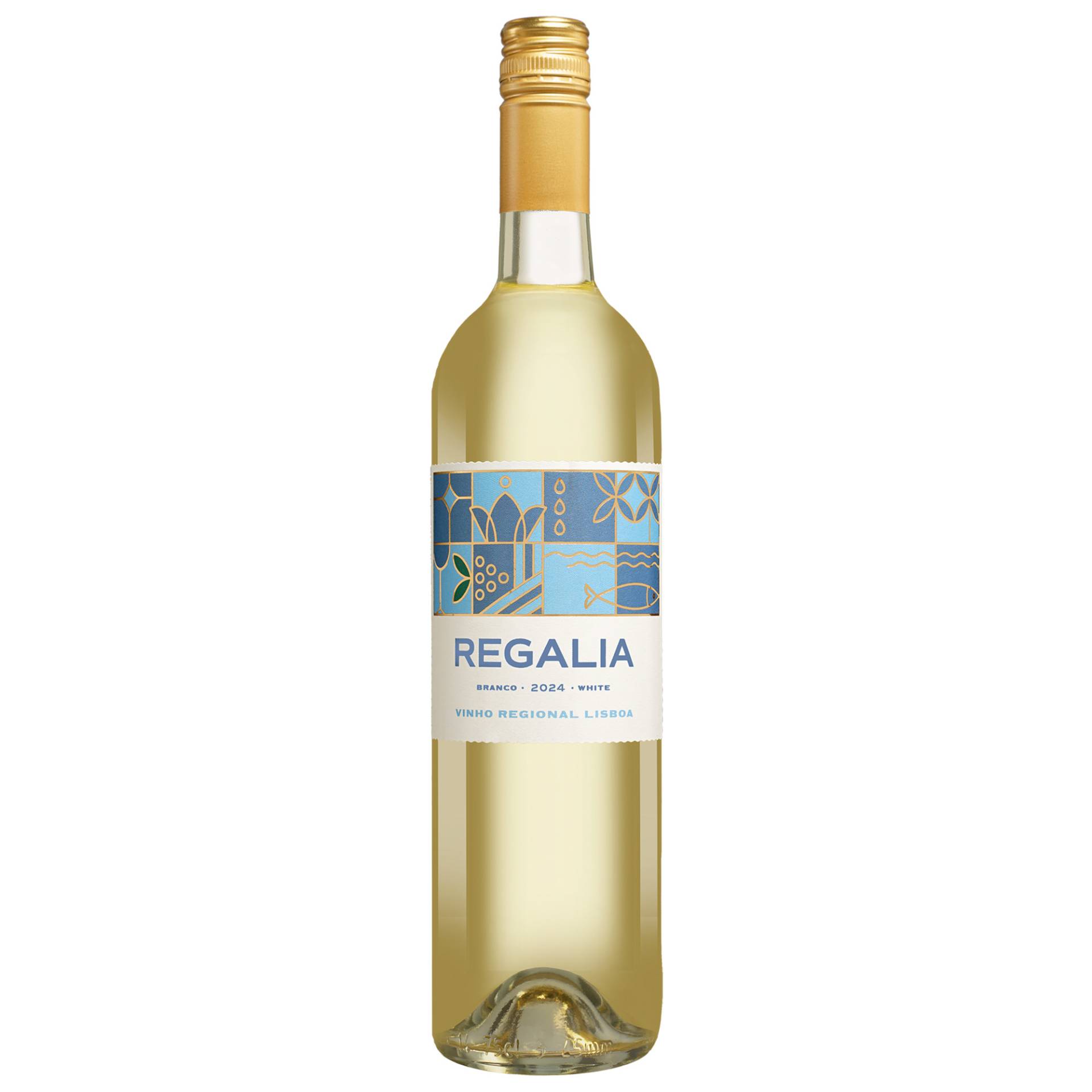 Regalia Branco 2024  0.75L 9.5% Vol. Weißwein Halbtrocken aus Portugal von Casa Santos Lima