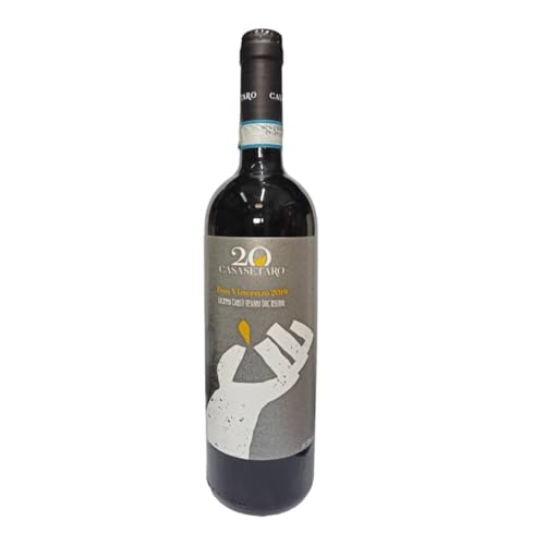 Casa Setaro Don Vincenzo Vesuvio Rosso 2019, Lacryma Christi Riserva DOP, Kampanien-Rotwein, Piedirosso und Aglianico, 14% vol, 750 ml von Casa Setaro