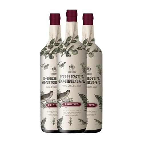 Botter Carlo Cuore Verde Foresta Ombrosa Primitivo Puglia 75 cl Rotwein (Karton mit 3 Flaschen von 75 cl) von Casa Vinicola Botter Carlo