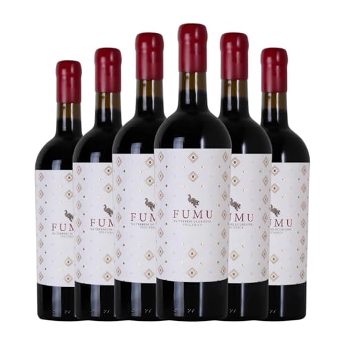 Botter Carlo Fumu Rosso Terre Siciliane 75 cl Rotwein (Karton mit 6 Flaschen von 75 cl) von Casa Vinicola Botter Carlo