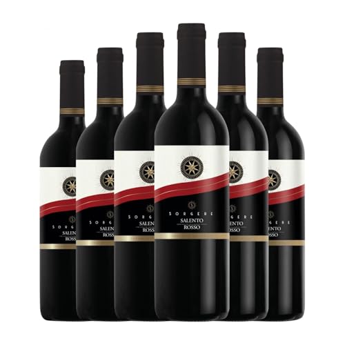 Botter Carlo Sorgere Rosso Puglia 75 cl Rotwein (Karton mit 6 Flaschen von 75 cl) von Casa Vinicola Botter Carlo