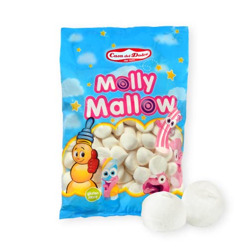 CASA DEL DOLCE Molly Mallow Golf Bianco, Marshmallow Sfuso, Confezione da 900 Grammi, Made in Italy, Senza Glutine, Idee Regalo per Compleanni e Feste von Casa del Dolce