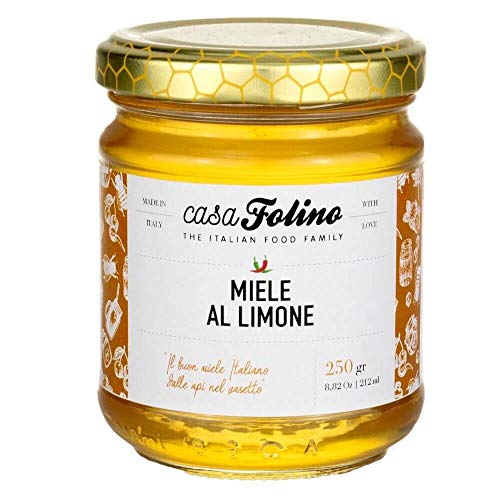 CasaFolino Honig Zitrone Honig aromatisiert mit Zitrone 250 g italienischer Honig von CasaFolino