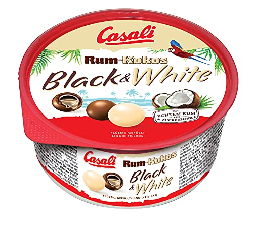 Casali Rum-Kokos Dragees Black & White, 300 Gramm Dose von Casali