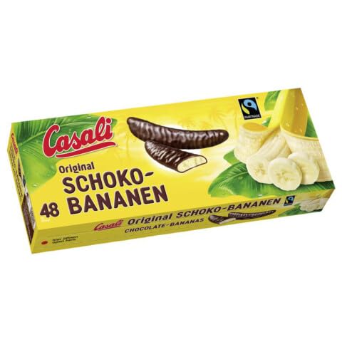 Casali Schoko-Bananen, 48 Stück - 600g von Casali