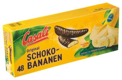 Casali Schoko Bananen 48Stk 600g von Casali