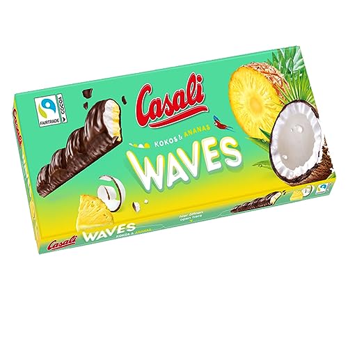 Casali Waves Kokos-Ananas-Schaum mit Schokoladenüberzug 250g von Casali