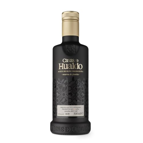 CASAS DE HUALDO - Spanisches Natives Olivenöl Extra Reserva de Familia (Coupage aus den Sorten Arbequina, Picual, Cornicabra und Manzanilla) - 500 ml von Casas de Hualdo