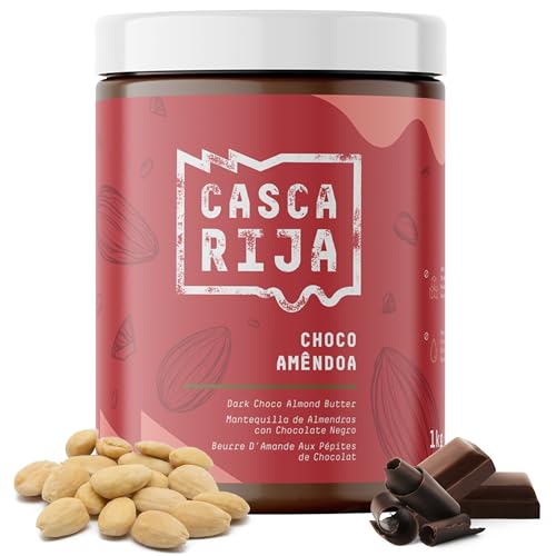 CASCA RIJA: Dunkle Schokoladen-Mandelbutter 1 kg | 89,8% geröstete Mandeln + 10% dunkle Schokolade + 0,01% gemahlener Zimt + 0,01% Gemgibre-Pulver von Casca Rija