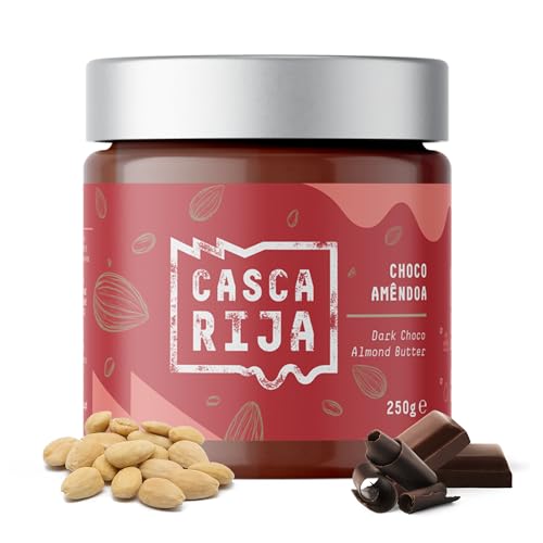 CASCA RIJA: Dunkle Schokoladen-Mandelbutter 250g | 89,8% geröstete Mandeln + 10% dunkle Schokolade + 0,01% gemahlener Zimt + 0,01% Gemgibre-Pulver von Casca Rija