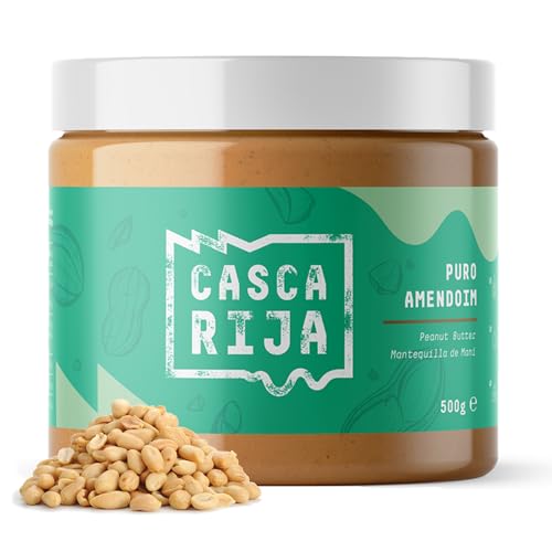 CASCA RIJA: Erdnussbutter 500g | 99,8% Geröstete Erdnüsse + 0,01% Gemahlener Zimt + 0,01% Ingwerpulver | 100% Natürlich und Cremig, Ohne Erdnussstücke, Vegan von Casca Rija