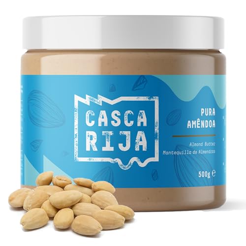 CASCA RIJA: Mandelbutter 500g | 99,8% Geröstete Mandeln + 0,01% Gemahlener Zimt + 0,01% Ingwerpulver | 100% Natürlich und Cremig, ohne Mandelstücke, Vegan von Casca Rija