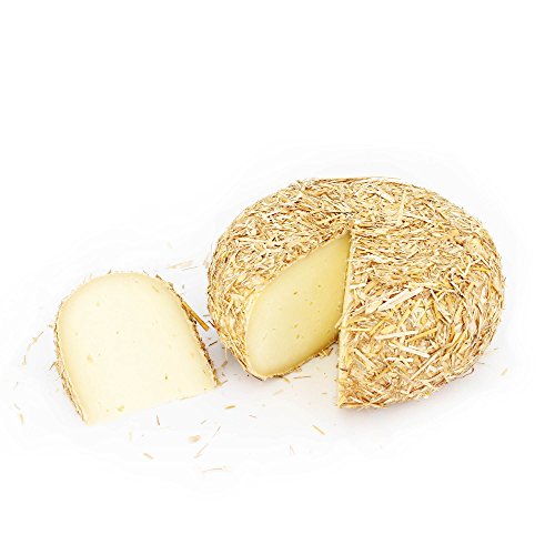 Ganzer Käselaib 1,4 kg - PAGLIERINO - PECORINO TOSCANO DOP aus CASENTINO - Im HEURINDE gereift - 6 MONATE - Käse aus BERGSCHAFMILCH - Direkt aus Italien von Caseificio del Casentino