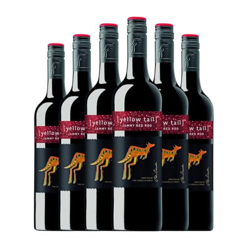 Casella Yellow Tail Jammy Red Cabernet Sauvignon Southern Australia 75 cl Rotwein (Karton mit 6 Flaschen von 75 cl) von Casella Family Brands