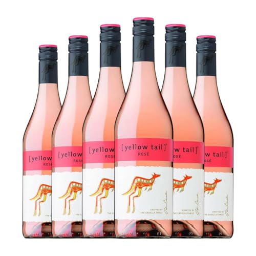 Casella Yellow Tail Rosé Spätburgunder Southern Australia 75 cl Rosé-Wein (Karton mit 6 Flaschen von 75 cl) von Casella Family Brands