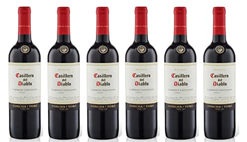 6x 0,75l - 2021er - Casillero del Diablo - Cabernet Sauvignon - Valle Central D.O. - Chile - Rotwein trocken von Casillero del Diablo