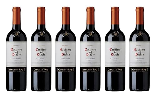 6x 0,75l - 2021er - Casillero del Diablo - Carménère - Valle del Rapel D.O. - Chile - Rotwein trocken von Casillero del Diablo