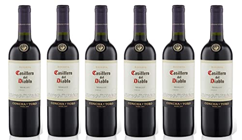 6x 0,75l - 2021er - Casillero del Diablo - Merlot - Valle del Rapel D.O. - Chile - Rotwein trocken von Casillero del Diablo