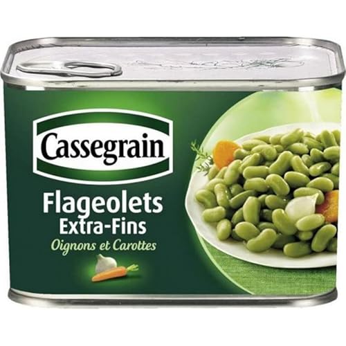 Cassegrain Bohnen Cuisina © S Extra-Flossen Zwiebeln und Karotten 706g (Set 5) von Cassegrain