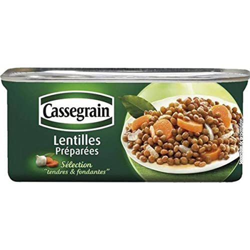 Cassegrain Linsen mit feinen Zwiebeln. Füllmenge 200g / ATG 130g von Cassegrain