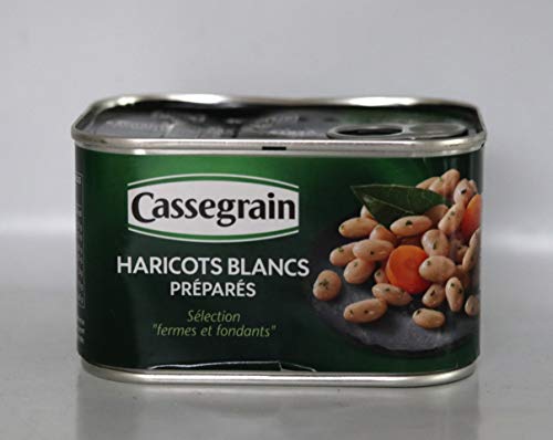 Cassegrain weiße Bohnen, Haricots Blancs, Füllgewicht 400g. ATG/ 250g. von Cassegrain