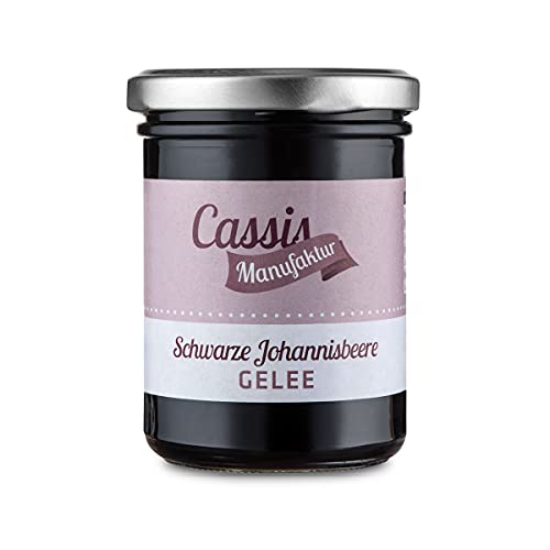 Gelee Schwarze Johannisbeere, im Glas (220 g) von Cassismanufaktur