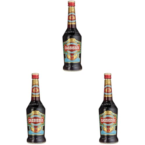 Cassissée Crème de Cassis Johannisbeer-Likör (1 x 0,7 l)(Flaschendesign kann abweichen). (Packung mit 3) von Cassissée