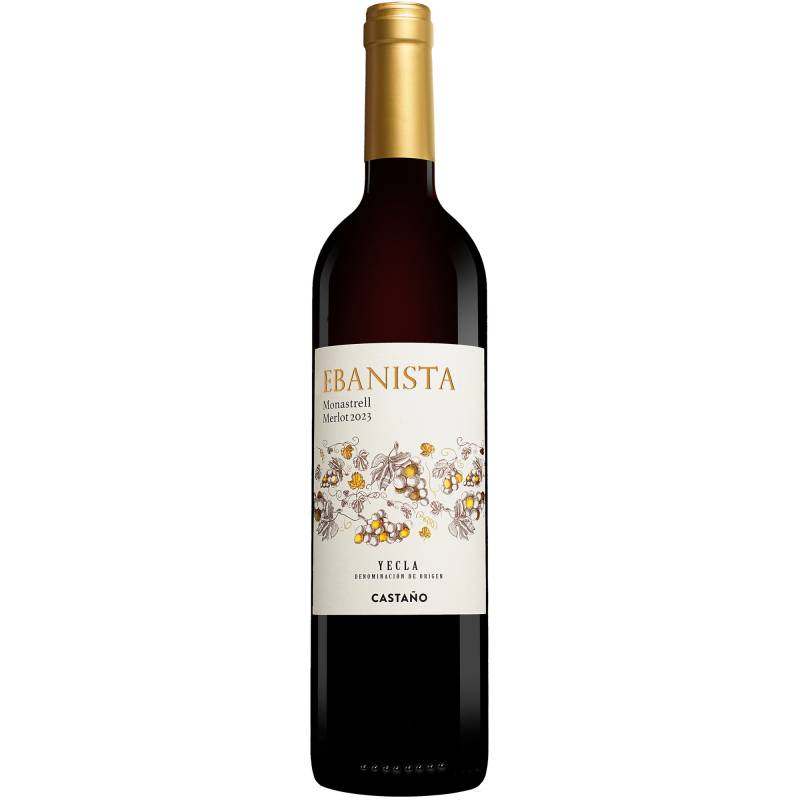 Ebanista Monastrell Merlot 2023  0.75L 14% Vol. Rotwein Trocken aus Spanien von Castaño