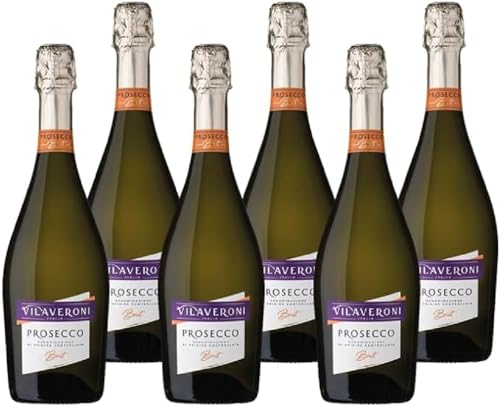 Vilaveroni - Prosecco DOC Brut - Italienischer Perlwein - Set von 6 Flaschen x 75cl von VILAVERONI