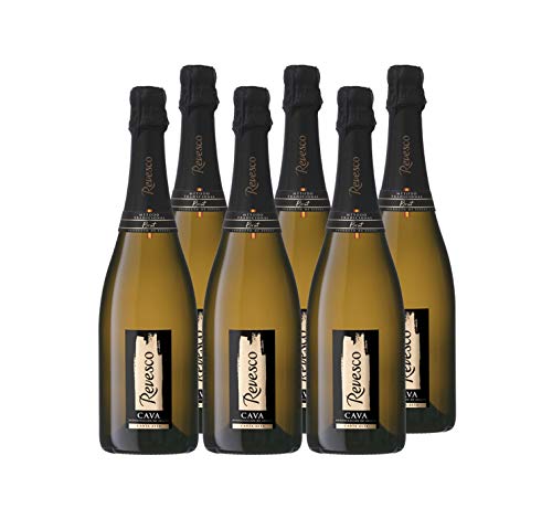 Revesco Brut - Cava Traditionelle Methode - Spanischer Schaumwein (6 x 0,75 l) von Castel Freres