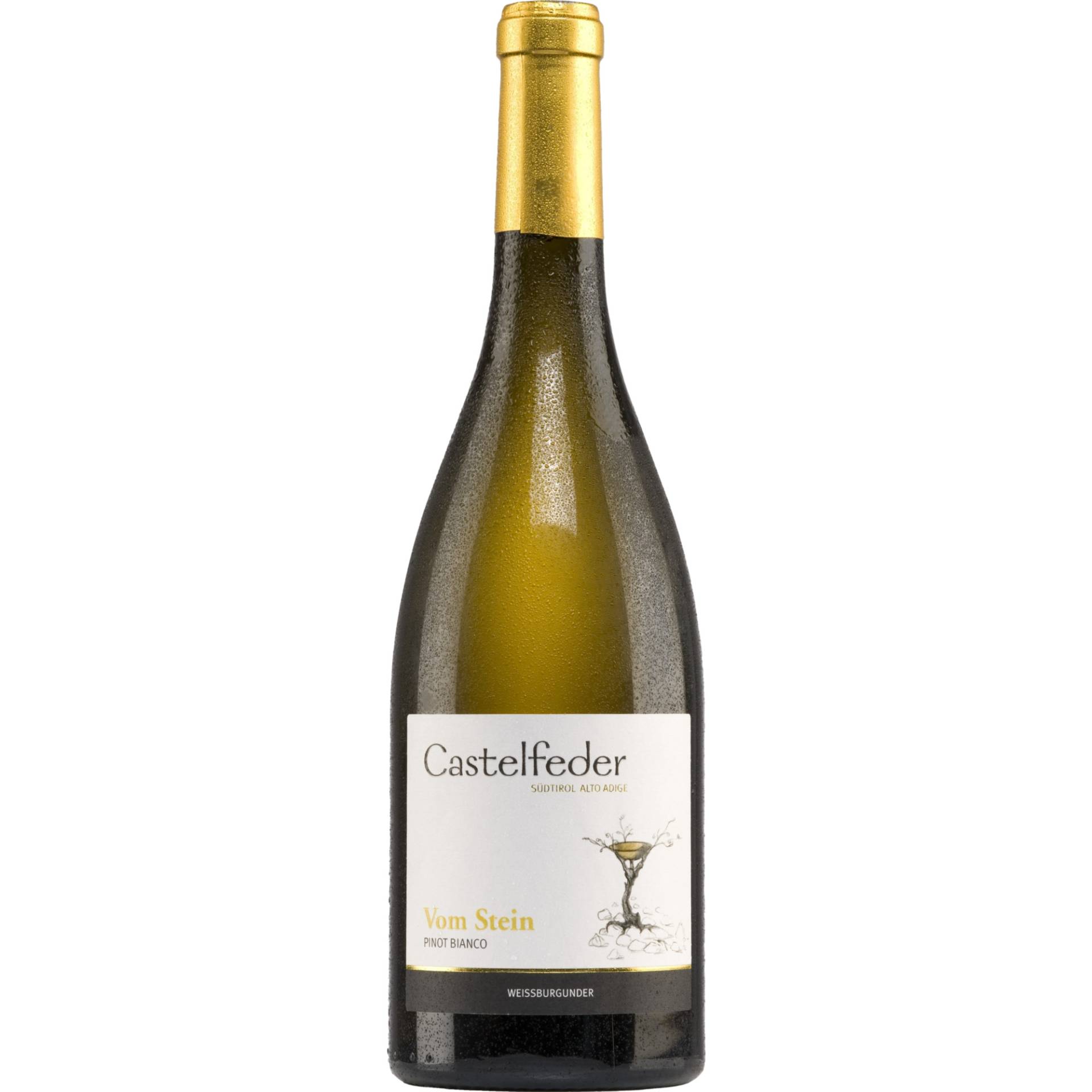 Castelfeder Vom Stein Pinot Bianco, Alto Adige DOC, Südtirol, 2022, Weißwein von Castelfeder - Laubengasse 11, 39044 Neumarkt, Italien