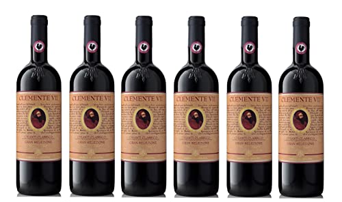 6x 0,75l - 2018er - Castelli del Grevepesa - Clemente VII - Chianti Classico Gran Selezione D.O.C.G. - Toscana - Italien - Rotwein trocken von Castelli del Grevepesa - Castelgreve