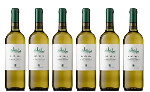 6x 0,75l - 2023er - Castelli del Grevepesa - Bertesca - Vernaccia di San Gimignano D.O.C.G. - Toscana - Italien - Weißwein trocken von Castelli del Grevepesa