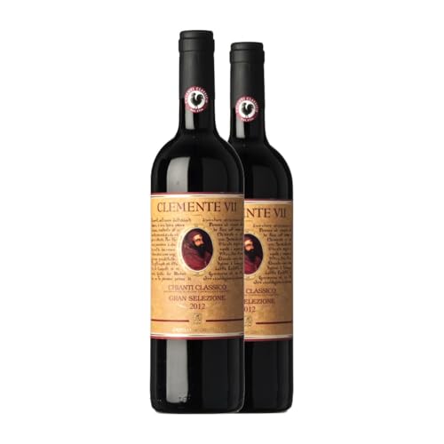 Castelli del Grevepesa Gran Selezione Clemente VII Sangiovese Chianti Classico 75 cl Rotwein (Karton mit 2 Flaschen von 75 cl) von Castelli del Grevepesa