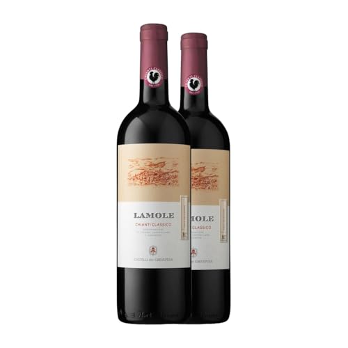 Castelli del Grevepesa Gran Selezione Lamole Sangiovese Chianti Classico 75 cl Rotwein (Karton mit 2 Flaschen von 75 cl) von Castelli del Grevepesa