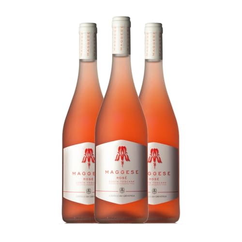 Castelli del Grevepesa Rosato Maggese Sangiovese Costa Toscana 75 cl Rosé-Wein (Karton mit 3 Flaschen von 75 cl) von Castelli del Grevepesa